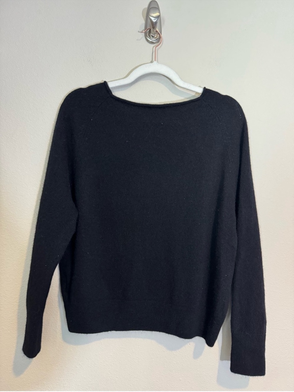 Quince Black Boatneck Sweater - Picture 7 of 8